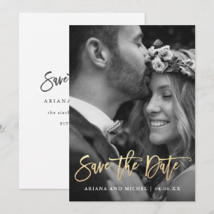 Reserve A Data Casamento de Fotografias Simples e Moderno