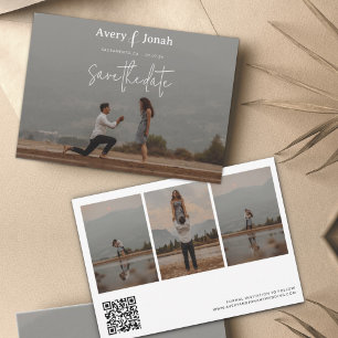 Reserve A Data Casamento de Fotografias Simples Moderno Elegante