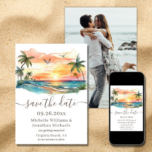 Reserve A Data Casamento de Fotografias Solares na Praia Tropical