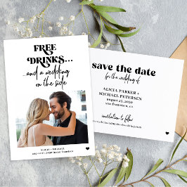Reserve A Data Casamento de fotos de bebidas grátis