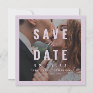 Reserve A Data Casamento de fotos de tipografia moderna salvar da
