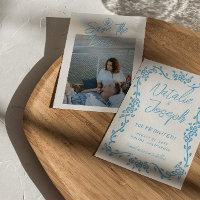 Casamento de Fotos do Mediterrâneo com a Mão Azul