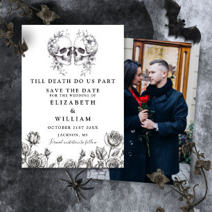 Reserve A Data Casamento de Fotos Floral de Skulls Till Death Got