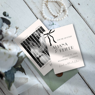 Reserve A Data Casamento De Fotos Retroativas De Arco Minimalista