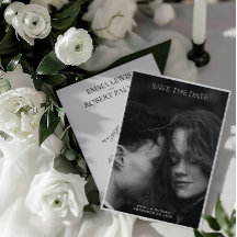 Casamento de Fotos Simples e Minimalista Preto e B