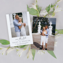 Casamento de Fotos Simples em Preto e Branco Cláss