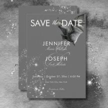 Casamento de Glam Bat e Diamantes do Halloween Neg