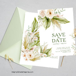 Reserve A Data Casamento de Grass de Pampas Dedicadas Tropicais d