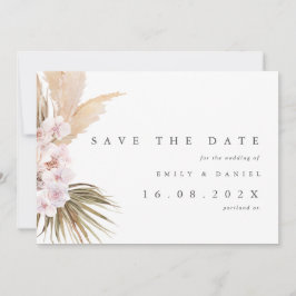 Reserve A Data Casamento de Grass de Pampas Elegante