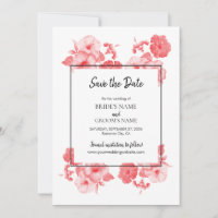 Casamento de Hibiscus Watercolor Elegante