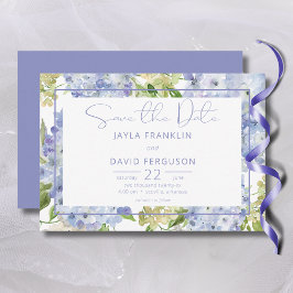 Reserve A Data Casamento de Hydrangea Branco Azul Periwinkle
