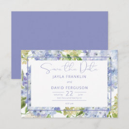Reserve A Data Casamento de Hydrangea Branco Azul Periwinkle