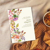 Casamento de Ilustração Floral Colorida de Aquarel