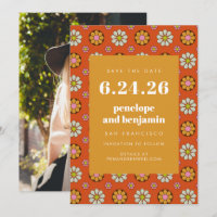 Casamento de Imagens Laranja Brilhantes com Flores