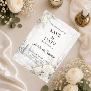 Reserve A Data Casamento de Inverno Atemporal