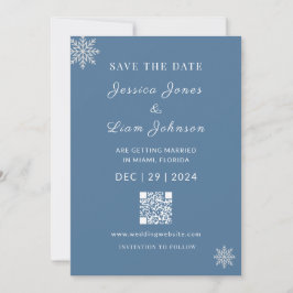 Reserve A Data Casamento de inverno branco e poeirento minimalist