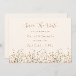 Reserve A Data Casamento de Ivory e Blush Wildflower