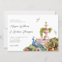 Casamento de jardim estético com aquarela