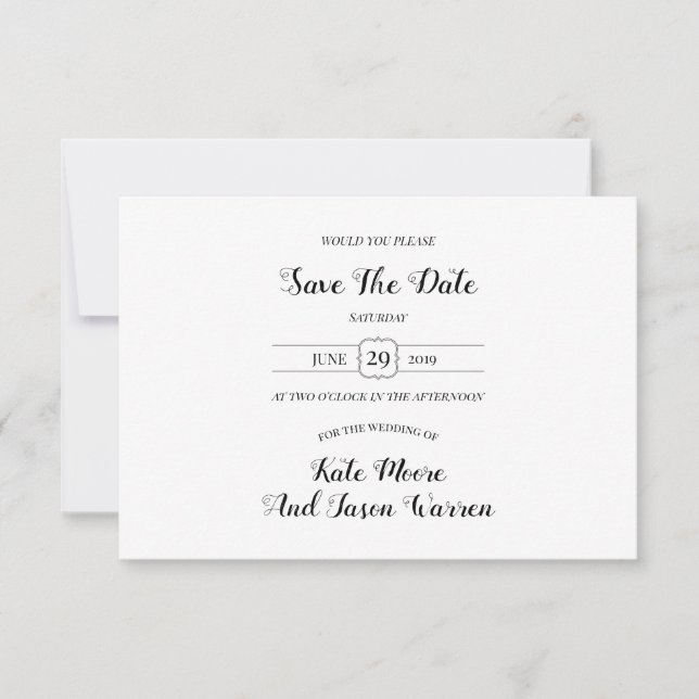 Reserve A Data Casamento de Jardim Magical (Frente)