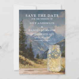Reserve A Data Casamento de Jarro de Pedra Rústico Boho Aquarela 