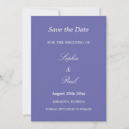 Reserve A Data Casamento de Lavanda Elegante Salvar a Data