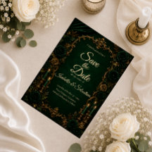 Casamento de Luxo de Outono Esmeralda Encantada
