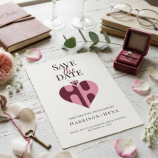 Reserve A Data Casamento de Luxo Romântico HH Monograma