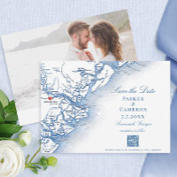 Casamento de Marinho do Mapa Elegante Savannah Geo