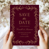 Casamento de Moldura Floral Toile de Champanhe Bor