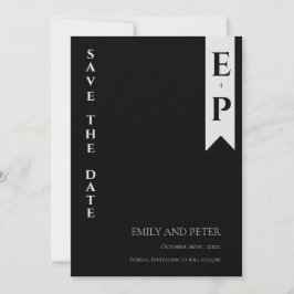 Reserve A Data Casamento de Monograma Moderno e Contemporâneo