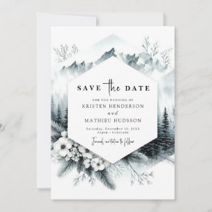 Reserve A Data Casamento de Montanha Moderno Pico