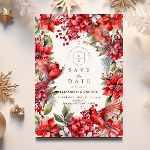 Reserve A Data Casamento de Natal do Cardeal Vermelho