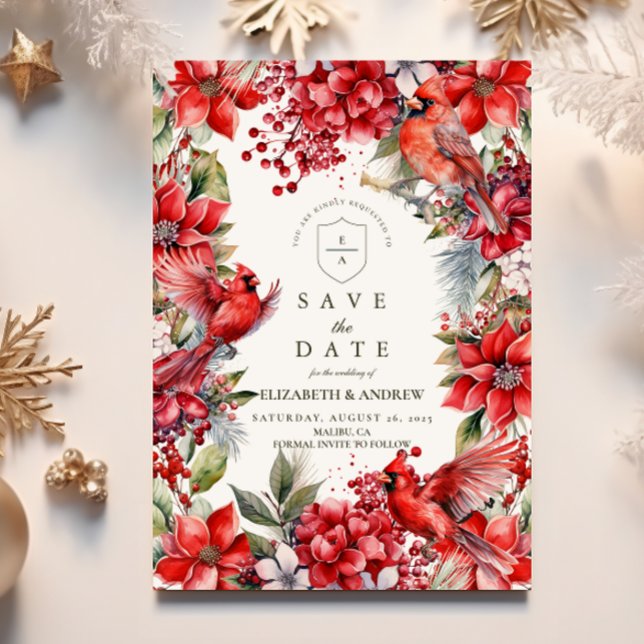 Reserve A Data Casamento de Natal do Cardeal Vermelho (Criador carregado)