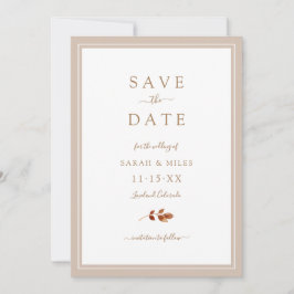 Reserve A Data Casamento de Outono