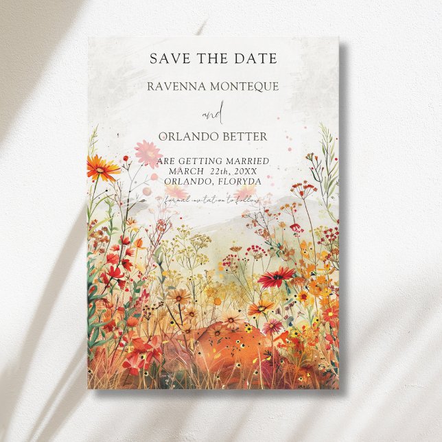 Reserve A Data Casamento de Outono em Prado de Flores Silvestres  (Criador carregado)