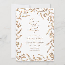 Reserve A Data Casamento de Outono Salve a Data