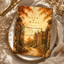 Reserve A Data Casamento de Outono Vintage