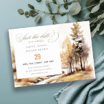 Reserve A Data Casamento de Paisagem de outono com Cores Aquática<br><div class="desc">Coleção de Tema da Paisagem do Outono de Cores Aquáticas Mutadas.- É um script elegante de aquarela Ilustração da Paisagem do outono pastel, perfeita para o seu casamento e festas de destino de outono. É muito fácil personalizar, com seus detalhes pessoais. Se você precisar de outro produto ou personalização correspondente,...</div>