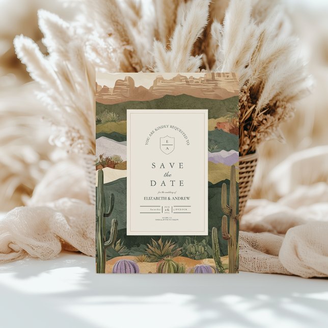Reserve A Data Casamento de Paisagem do Deserto do Sudoeste (Criador carregado)