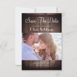 Reserve A Data Casamento de Palete Rustic Wooden - Salve a Data