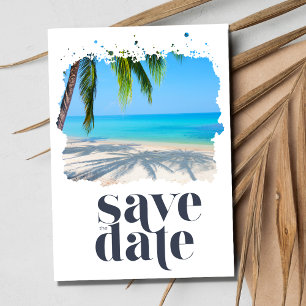 Reserve A Data Casamento de Palm Tree Tropical Beach