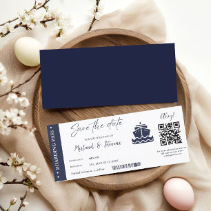 Reserve A Data Casamento de passagem de navio de cruzeiro náutico