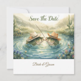 Reserve A Data Casamento de Pesca no Texas - Salve a Data