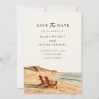Casamento de Praia com Duas Cadeiras na Hora de Ou