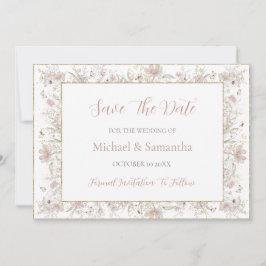 Reserve A Data Casamento de primavera de Blush e Sage Wildflower