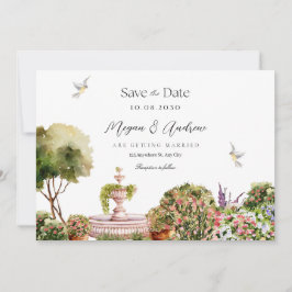 Reserve A Data Casamento de primavera de jardim estético de aquar