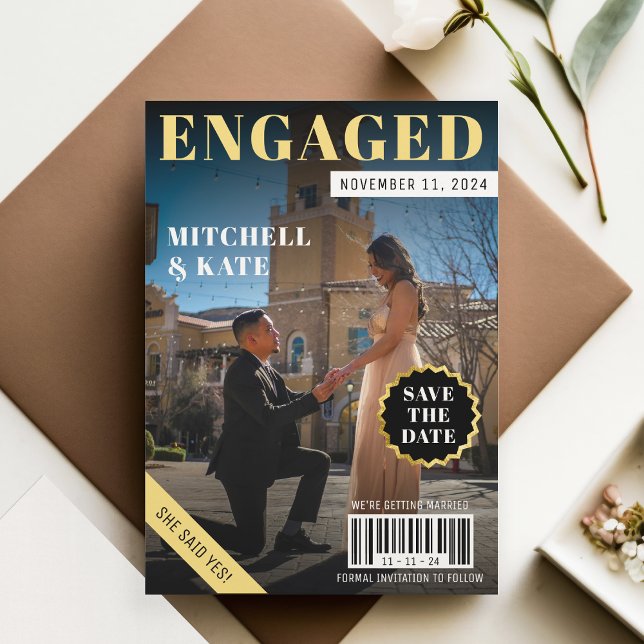 Reserve A Data Casamento de Revista (Magazine Wedding Save The Date
)