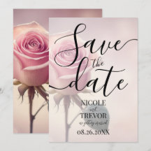 Casamento de Rosa Rosa Única Personalizada
