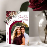 Casamento de Rosas Burgundy & Creme e Foto Arco Mo