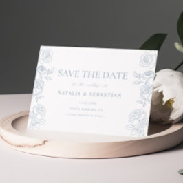 Reserve A Data Casamento de Rosas Franceses Azuis e Brancos Moder